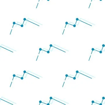 Graph, diagram icon seamless pattern. Finance statistics Stock Illustration