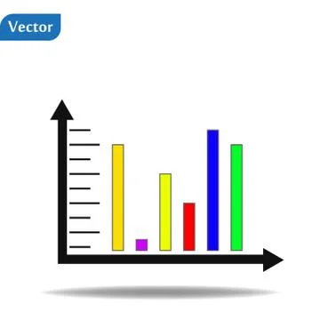 Graph diagram information illustration vector design template Stock Illustration