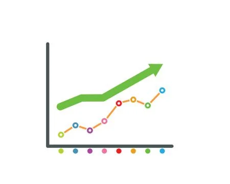 Graph diagram information illustration vector design 스톡 일러스트