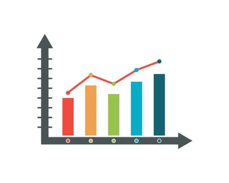 Graph diagram information illustration vector design 库存插图
