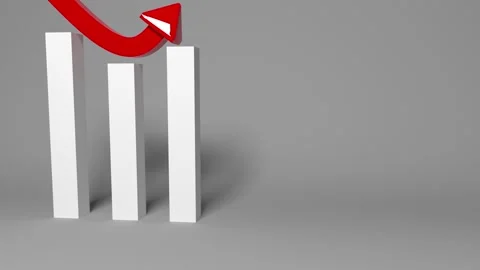 Graph direction going down animation Video stock 145863806
