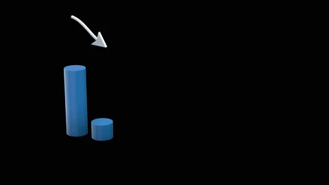 Graph Down Stock Footage 133584476