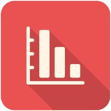 Graph Down icon Stock Illustration