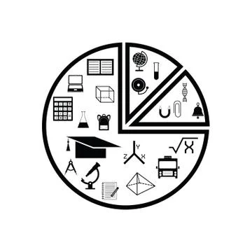 Graph education concept Stock Illustration