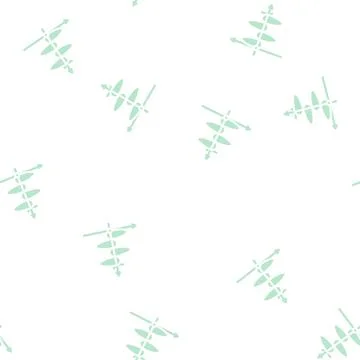 Graph of electromagnetic waves glyph vector seamless pattern Illustrazione stock