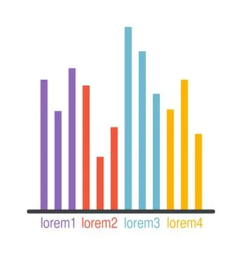 Graph elements vector illustration 스톡 일러스트