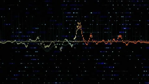 Graph. Emerging Financial Data, Stock Bull Market, Prosperity. Stock chart in a 스톡 일러스트