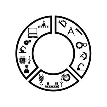 Graph engineering concept Stock Illustration