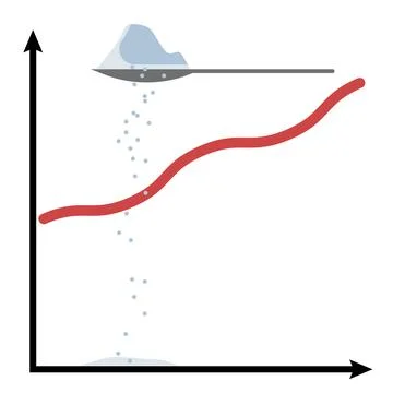 Graph with example Stock Illustration