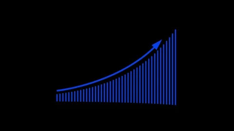 Graph finance increase trading.Abstract arrow up business graph chart. Grap.. Stock Footage 310578039