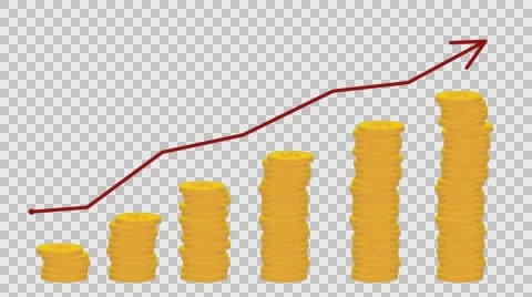 Graph financial growth Stock Footage 68698477