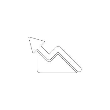 Graph. flat vector icon Stock Illustration