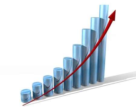 Graph for the future Stock Illustration