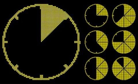Graph gauges is luminosity tiles. Stock Illustration