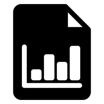 Graph glyph icon vector illustration isolated on white background Stock Illustration