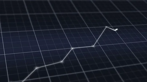 Graph going up increasing success chart Stock Footage 56818189