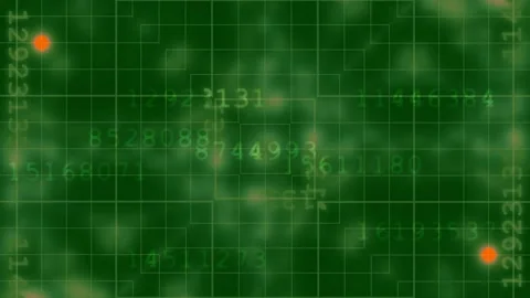 Graph on green digital background with r... | Stock Video | Pond5