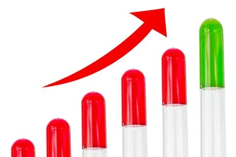 Graph growing up Stock Photos