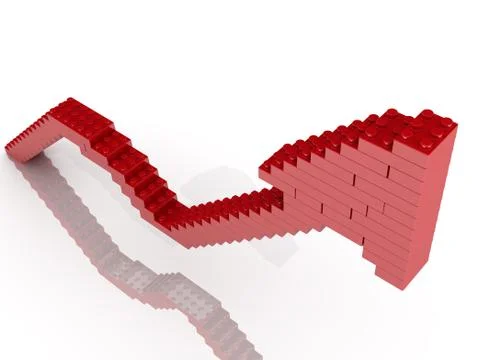 The graph of growth 库存插图