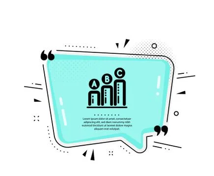 Graph icon. Column chart sign. Vector Stock Illustration