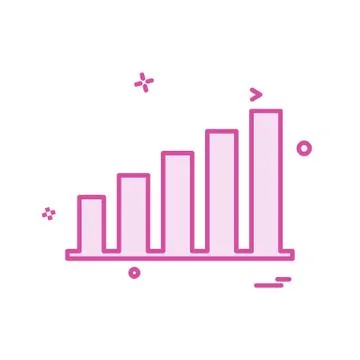 Graph icon design vector Illustrazione stock