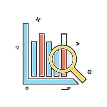Graph icon design vector Illustrazione stock