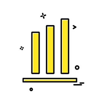 Graph icon design vector Illustrazione stock