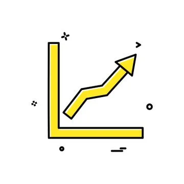 Graph icon design vector 스톡 일러스트