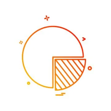 Graph icon design vector イラスト素材