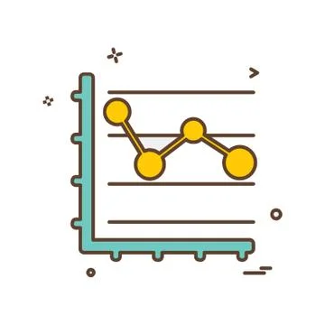Graph icon design vector 스톡 일러스트