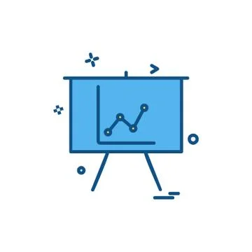 Graph icon design vector Stock Illustration