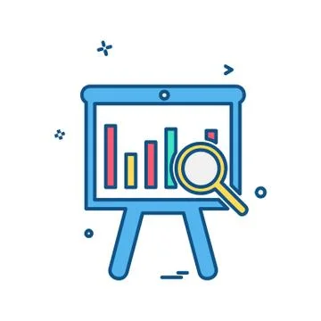 Graph icon design vector Illustrazione stock