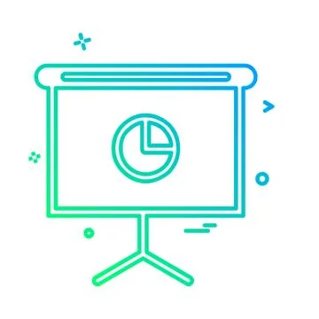 Graph icon design vector Stock Illustration