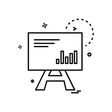 Graph icon design vector Stockillustratie