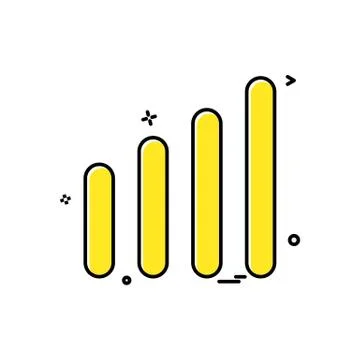 Graph icon design vector Stock Illustration