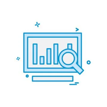 Graph icon design vector Illustrazione stock