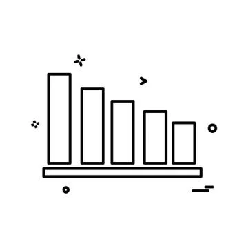 Graph icon design vector Stockillustratie
