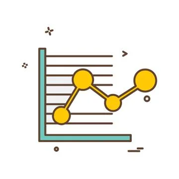 Graph icon design vector Stockillustratie