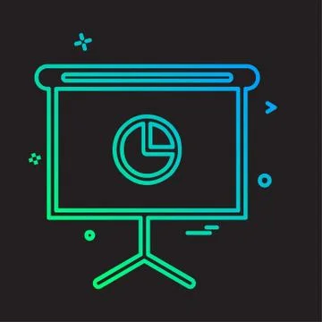 Graph icon design vector Stock Illustration