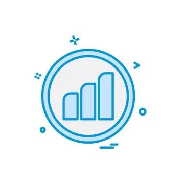 Graph icon design vector Stock Illustration