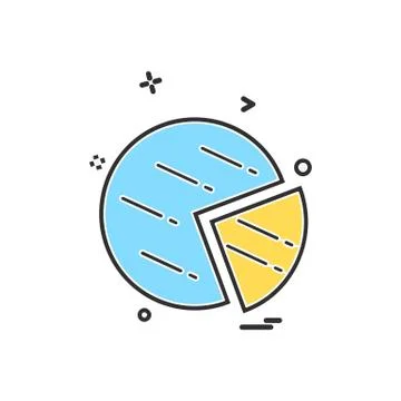 Graph icon design vector イラスト素材