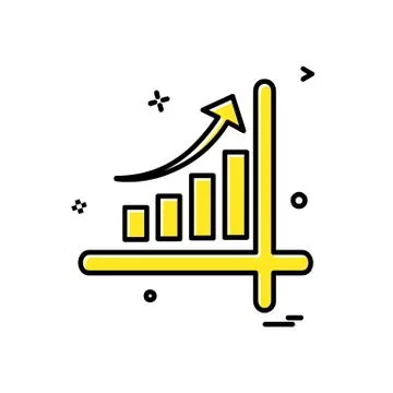 Graph icon design vector Stock Illustration