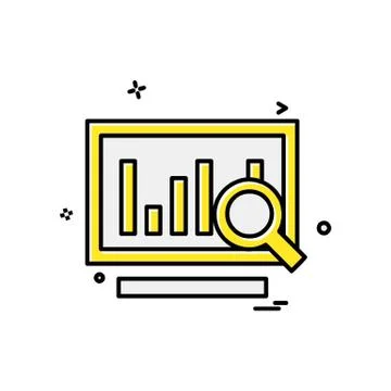 Graph icon design vector 스톡 일러스트