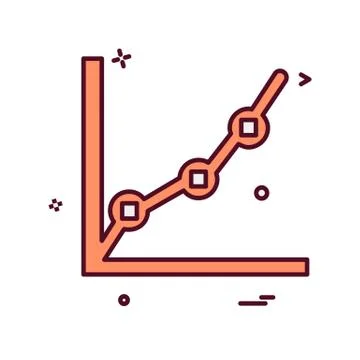 Graph icon design vector Stockillustratie