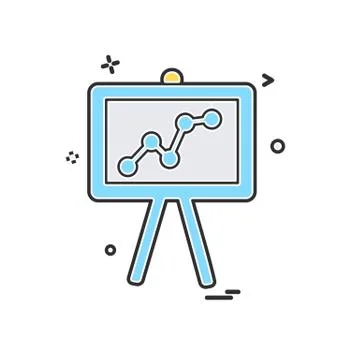 Graph icon design vector Illustrazione stock