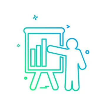Graph icon design vector Stockillustratie