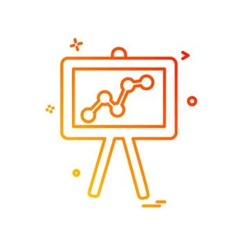 Graph icon design vector 스톡 일러스트