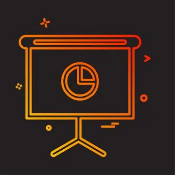 Graph icon design vector Illustrazione stock