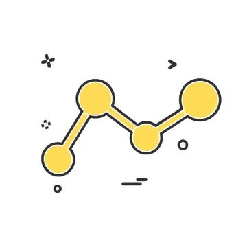 Graph icon design vector 스톡 일러스트