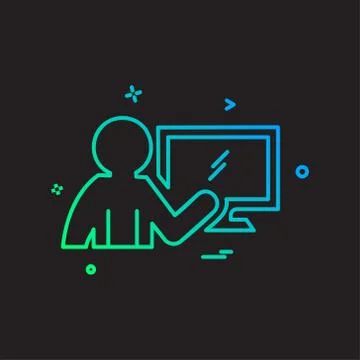 Graph icon design vector 스톡 일러스트